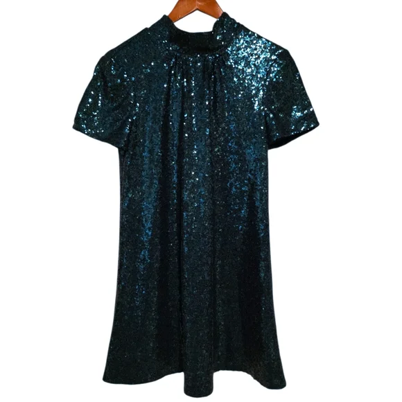 Staud Ilana Mini Dress in Emerald Size Medium